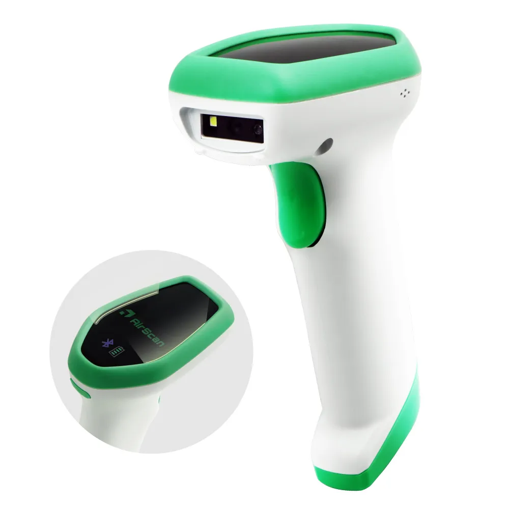 AirScan Handheld Bluetooth コードレス コードリーダ AIRSCAN-H-2D-WHT-BTSETバッテリパックセット