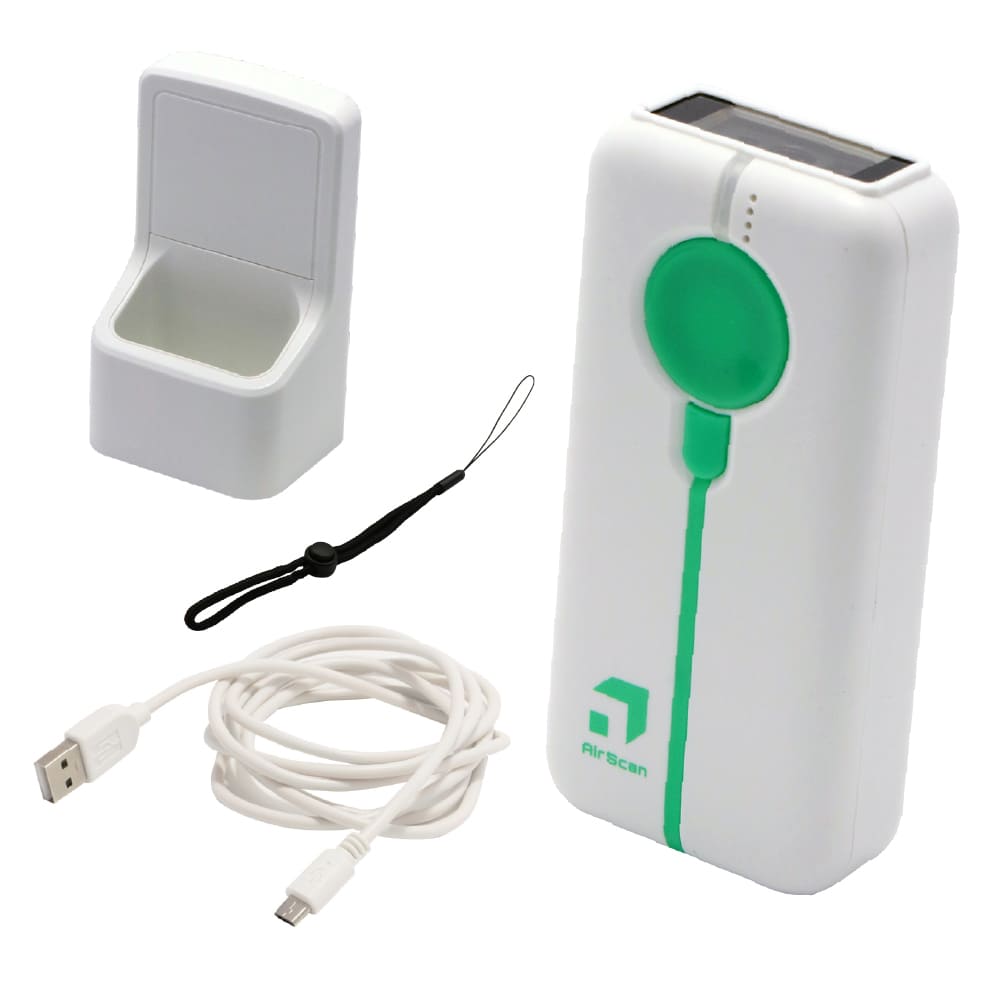 【クレードルセット】AirScan Mobile コードリーダ AIRSCAN-M-2D-WHT-SET QRコード対応 白