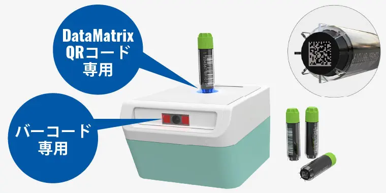 DataMatrix/QRコード対応に加え、1Dリニアイメージャを搭載(90Fモデル)