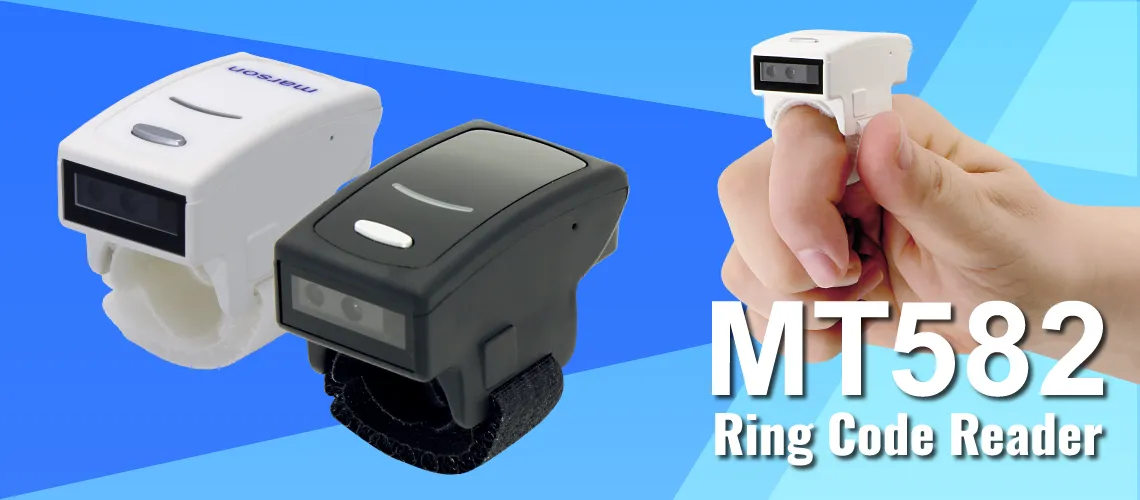 世界最軽量クラス 19.4gのリング型コードリーダ