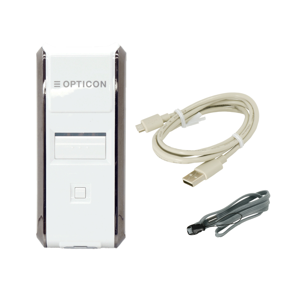OCR対応小型無線QRコードリーダー OPN-3102i（Bluetooth / OPN-3102i-WHT）