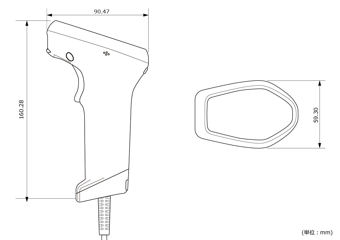 AirScan HC 寸法図
