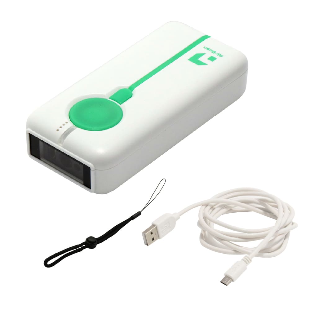 【通常価格モデル】AirScan Mobile バーコードリーダ AIRSCAN-M-1D-WHT 1Dモデル 白