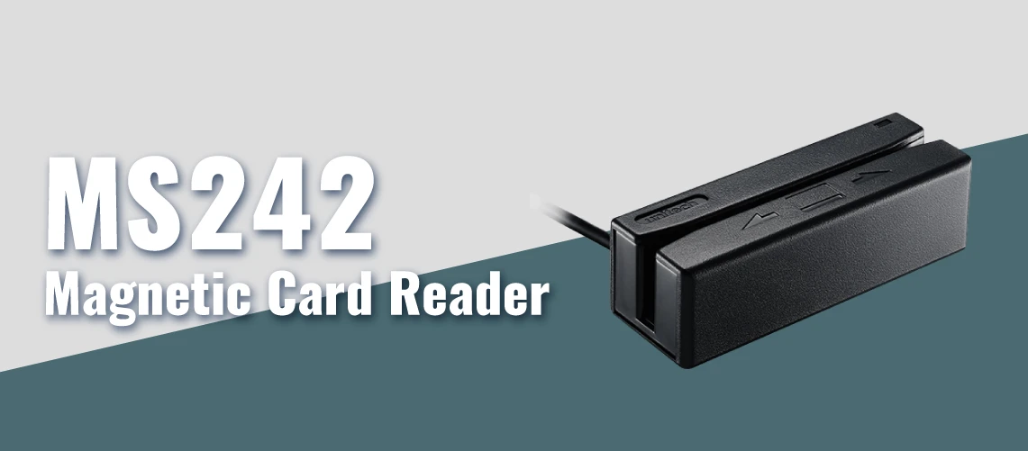 デスクトップ・壁掛けにも対応 双方向読み取り磁気カードリーダ