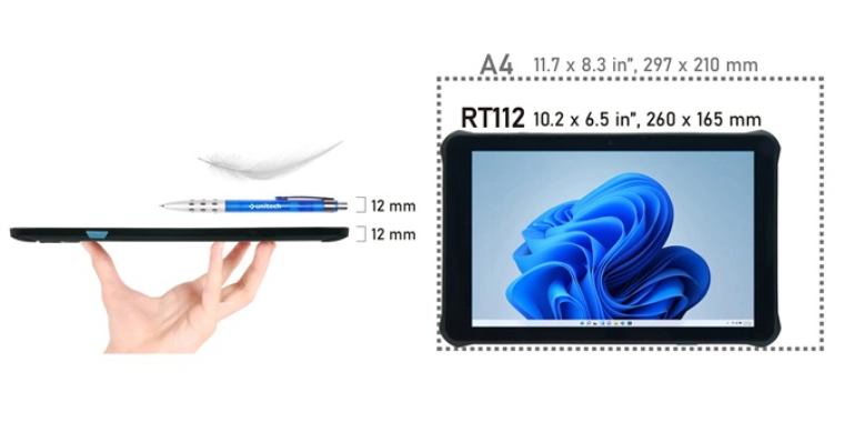 690g・厚さ12mmの軽量薄型設計