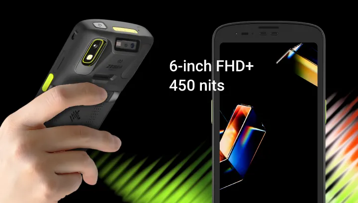 6インチFHD+ディスプレイ