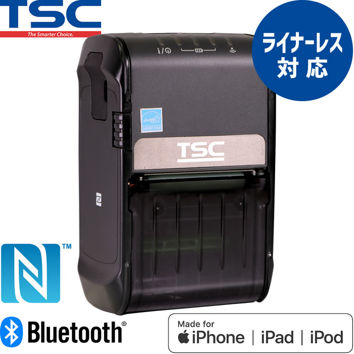 モバイルプリンタ, ライナーレス/NFC対応, Bluetooth MFi/USB