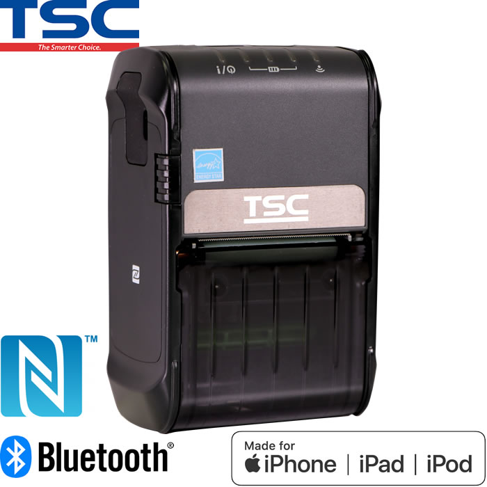 感熱プリンター Alpha-2R 感熱モバイルプリンター NFC対応 Bluetooth USB MFi認証 コンパクト ALPHA-2R-BT-XN 小型プリンター TSC