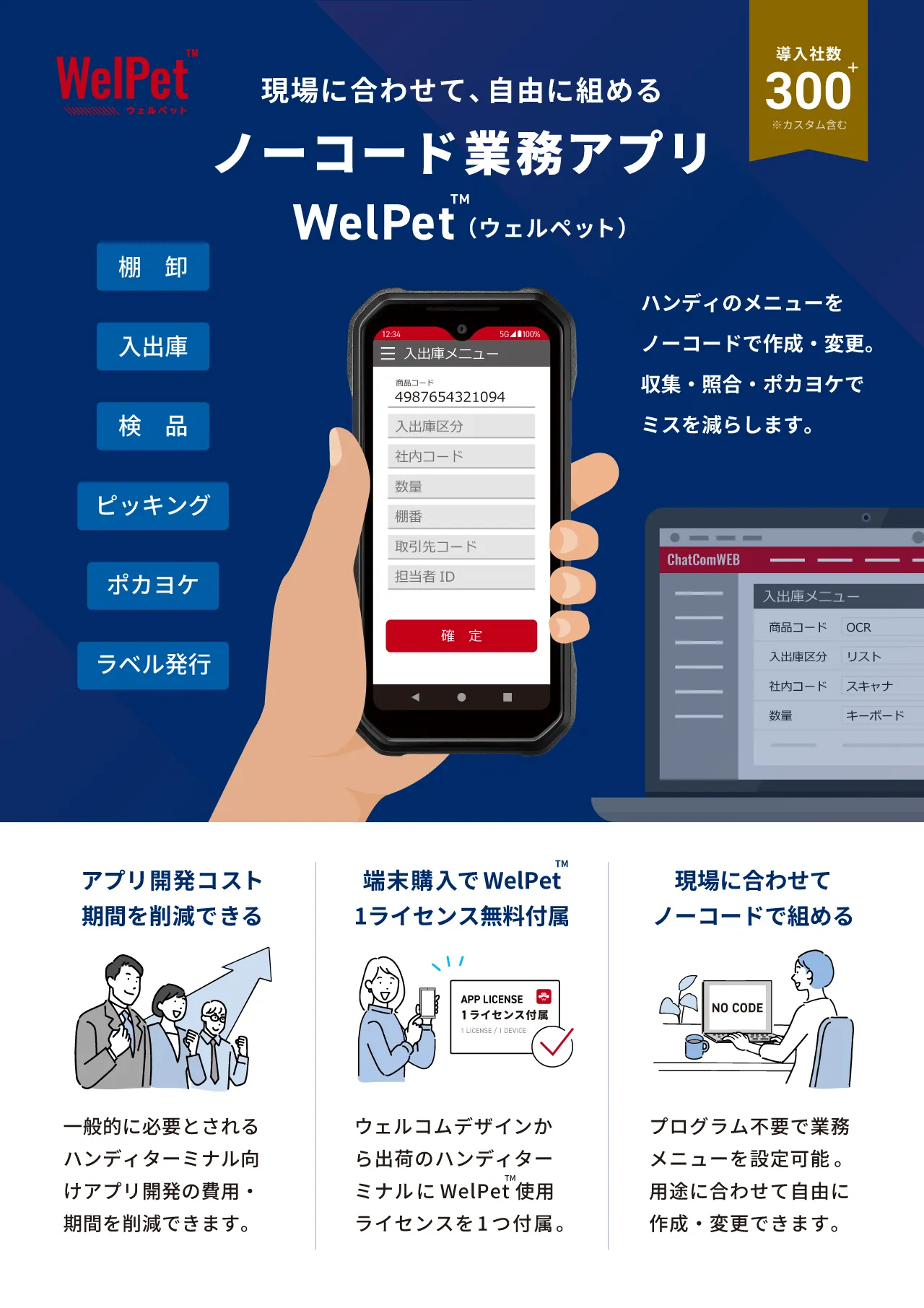 ノーコード業務アプリ WelPet&trade; for Android